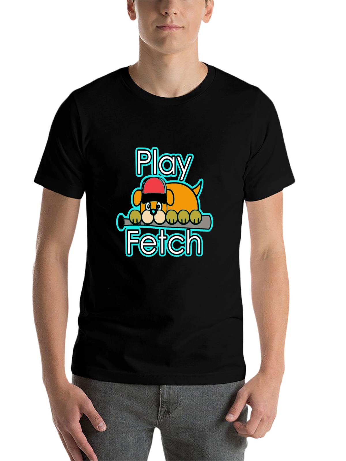 Play Fetch Baseball Dog T-Shirt