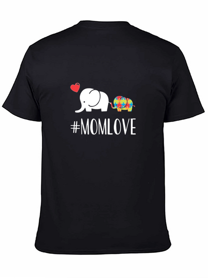 Mom Love Elephant Autism Awareness T-Shirt