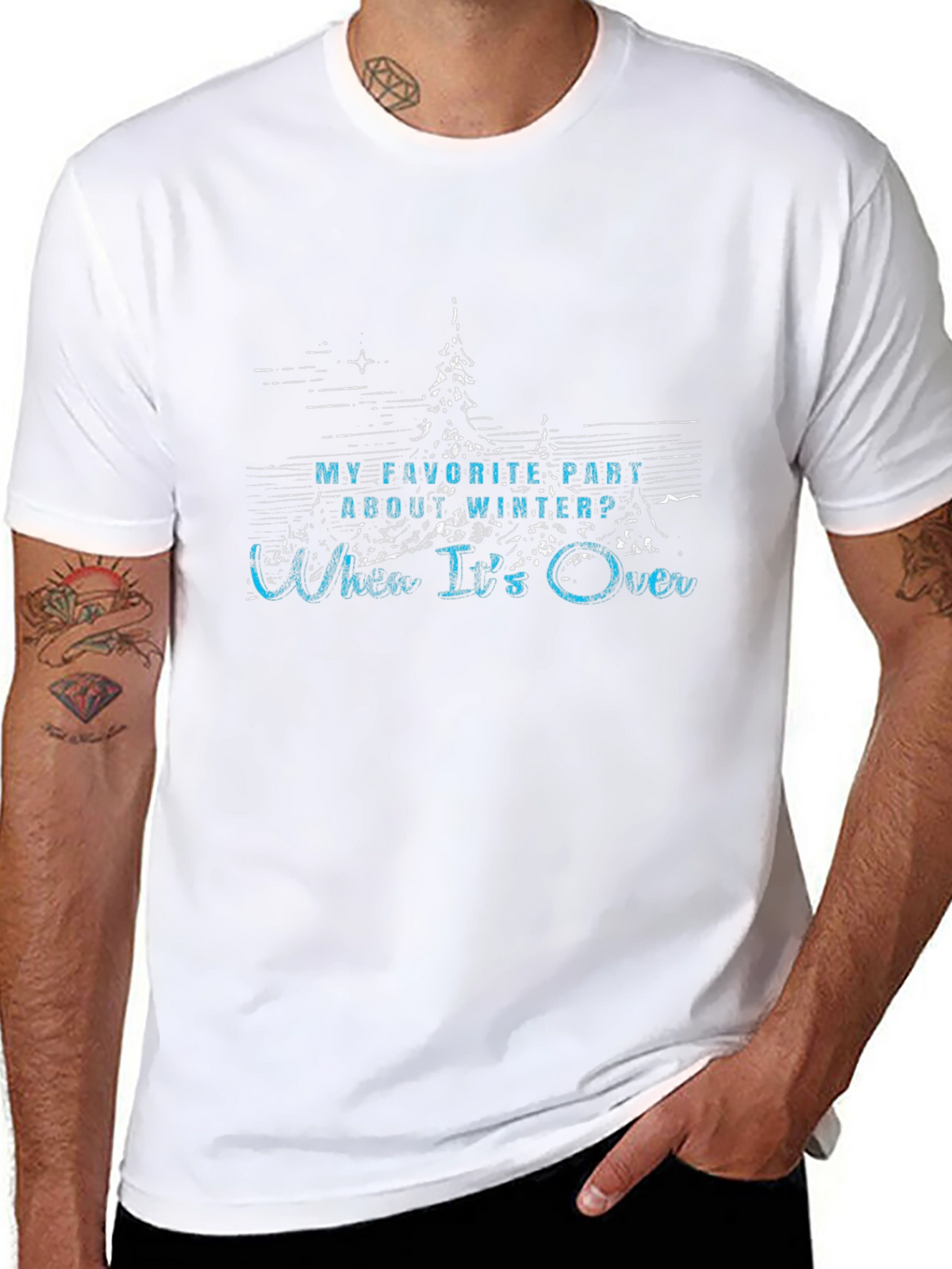 Humorous Winters Over T-Shirt