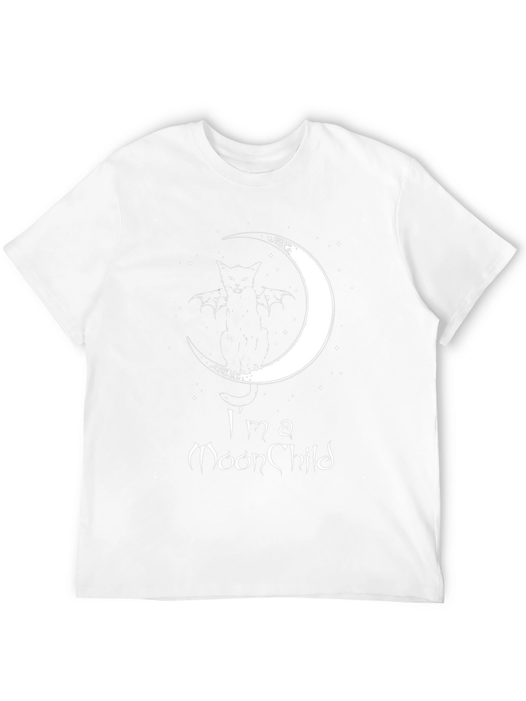 Moon Child Graphic T-Shirt - Black Cotton Tee