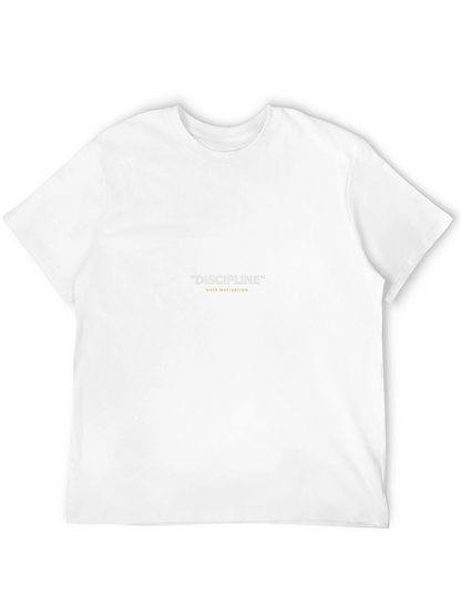 Discipline Over Motivation Black T-Shirt