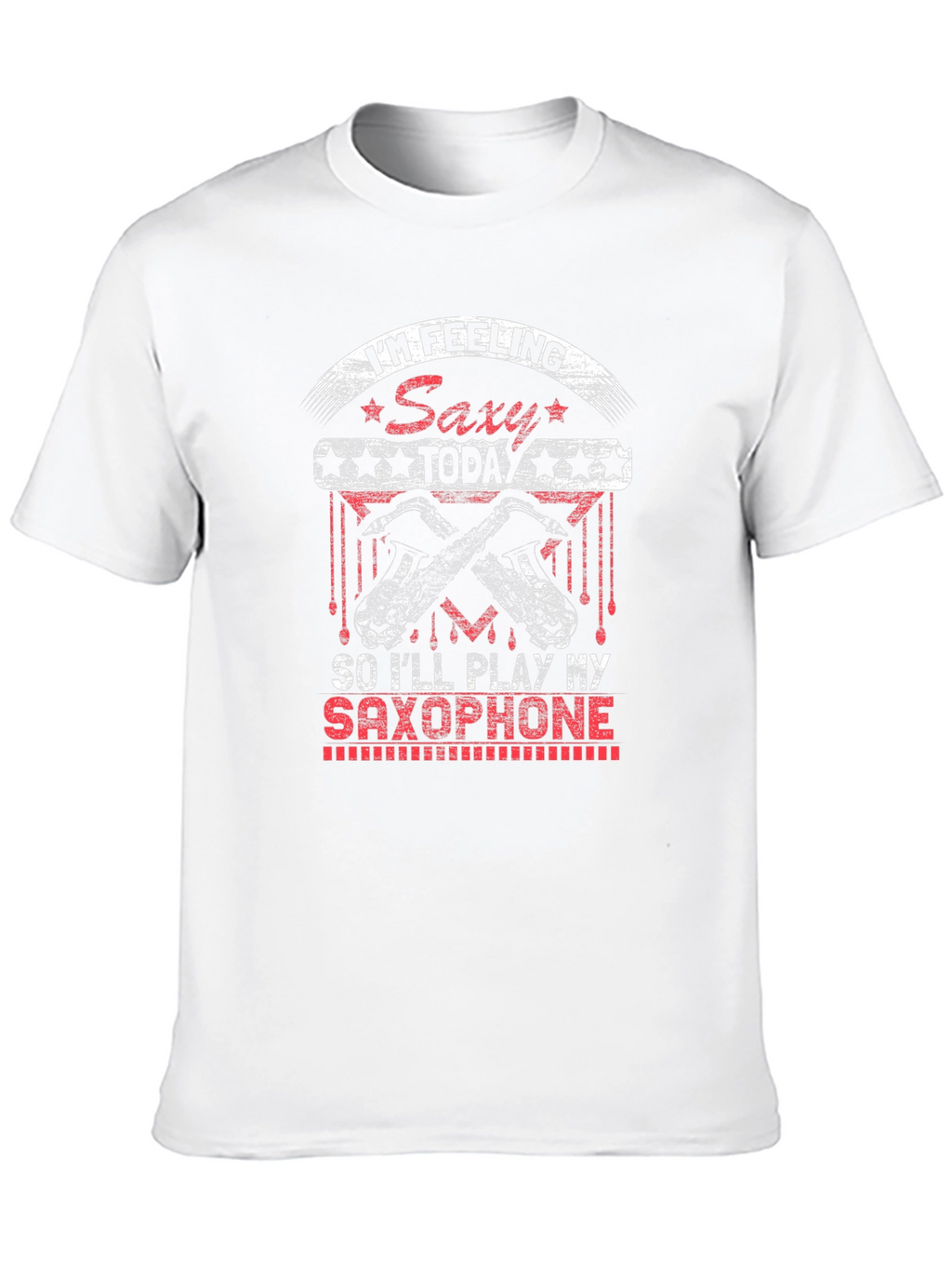 Saxy Saxophone Player Black T-Shirt