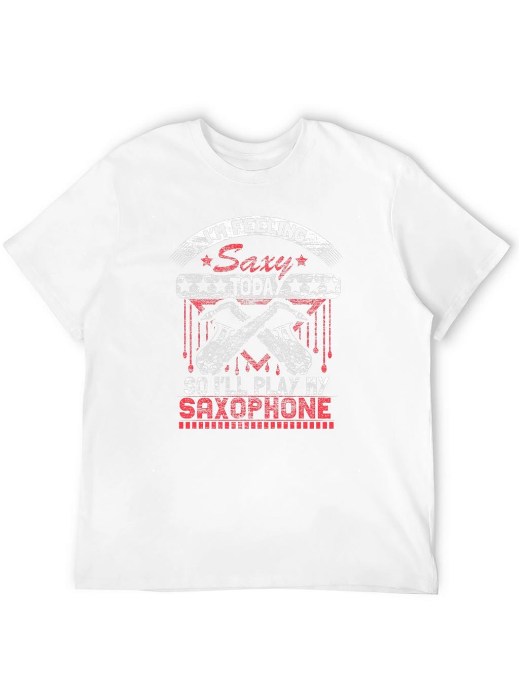 Saxy Saxophone Player Black T-Shirt
