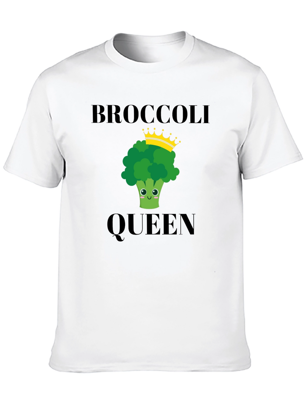 Broccoli Queen T-Shirt - Funny Vegetarian Tee