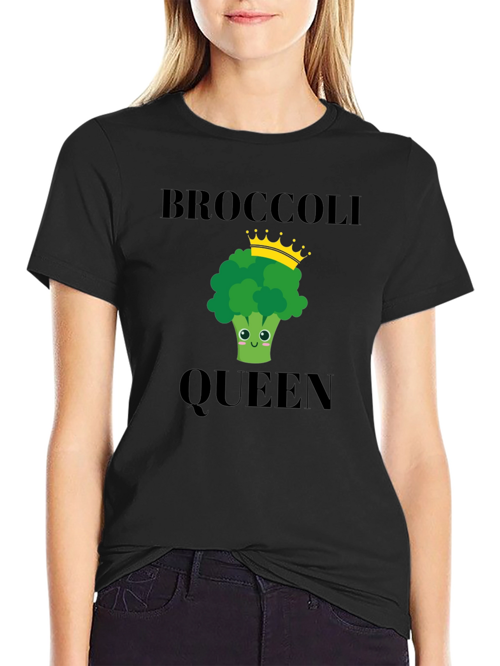 Broccoli Queen T-Shirt - Funny Vegetarian Tee