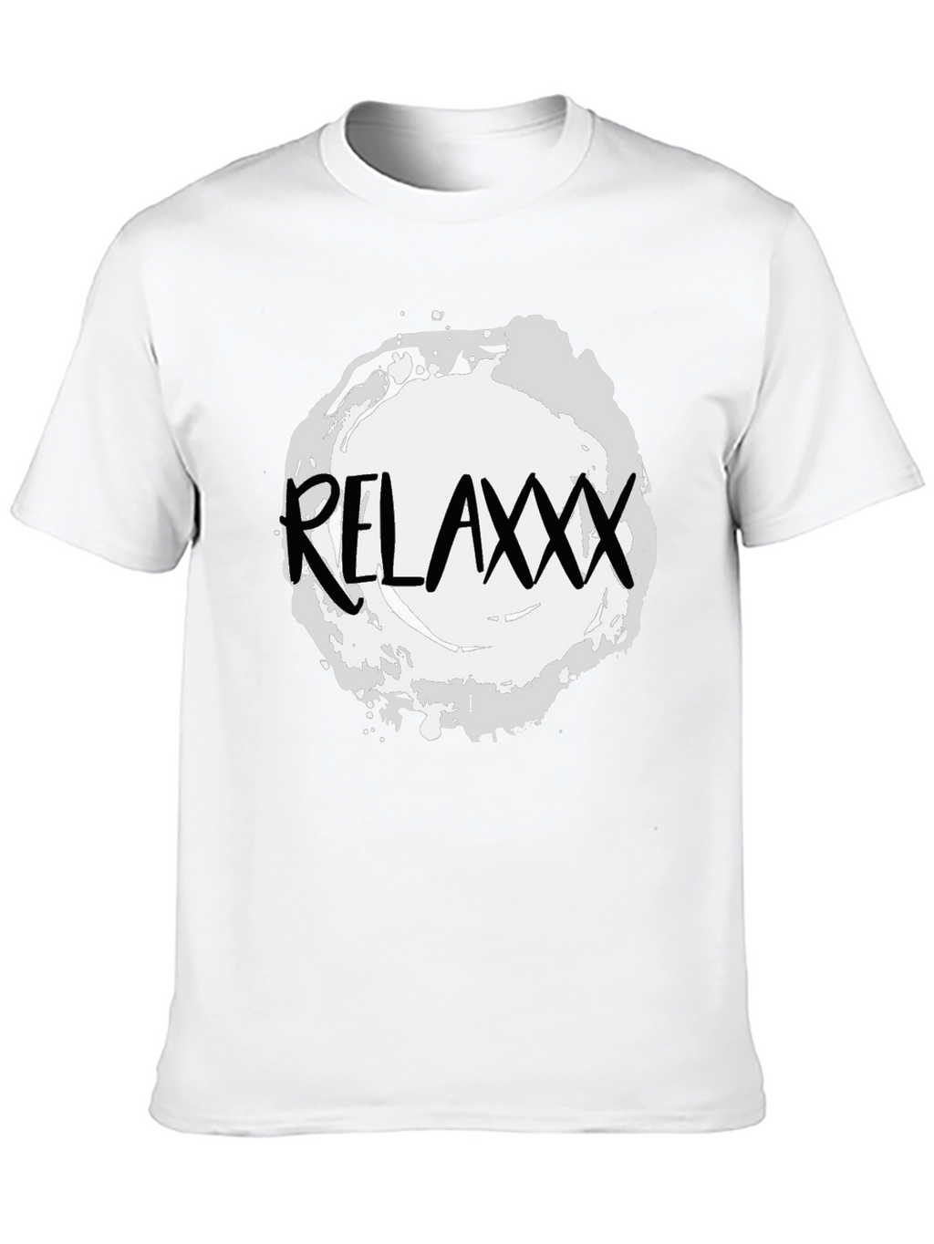 Relaxxx Black T-Shirt - Casual Graphic Tee