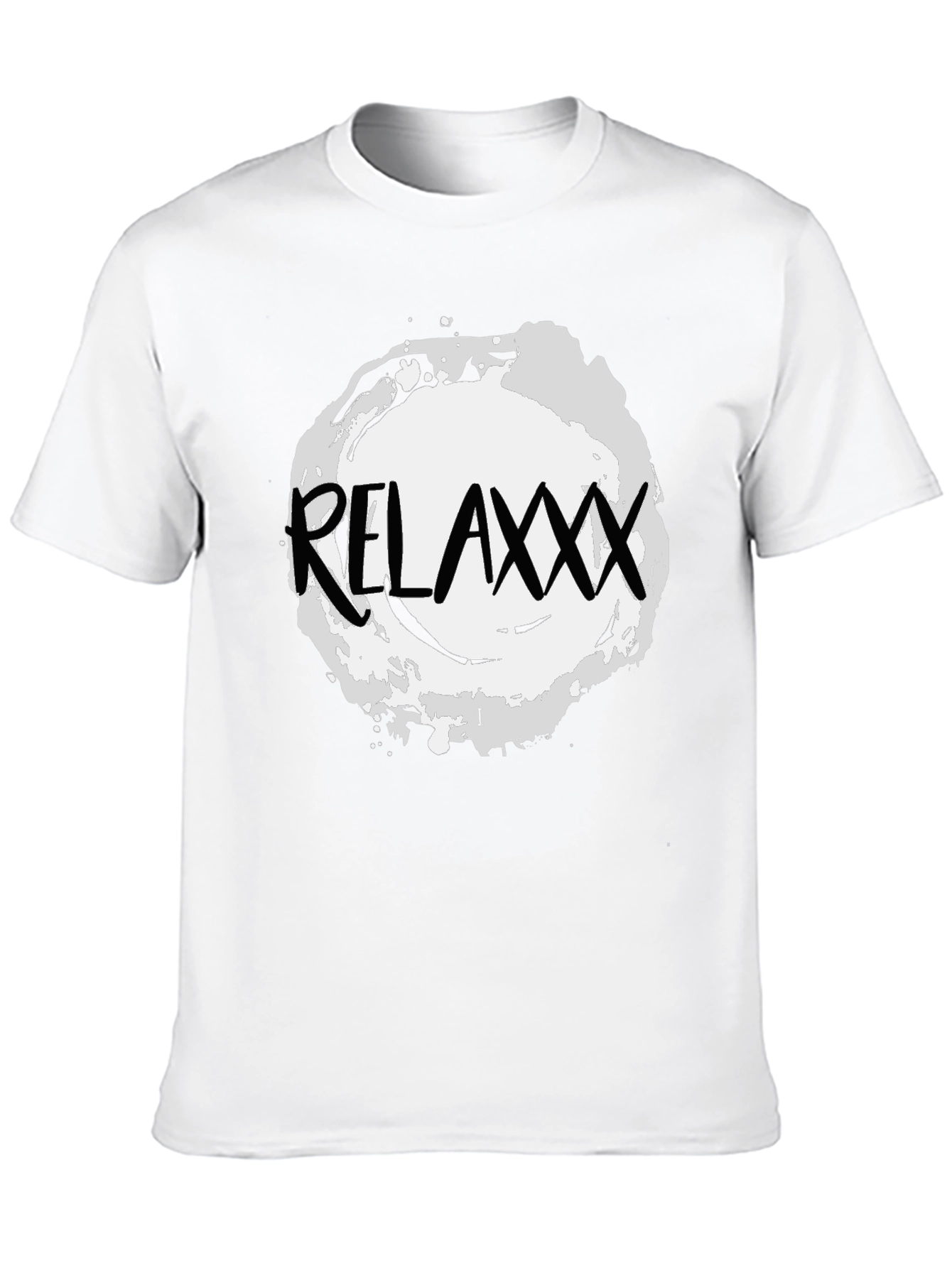 Relaxxx Black T-Shirt - Casual Graphic Tee