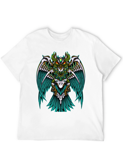 Mystic Owl Graphic Tee - Unisex Black T-Shirt