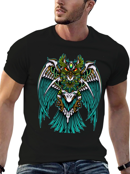Mystic Owl Graphic Tee - Unisex Black T-Shirt