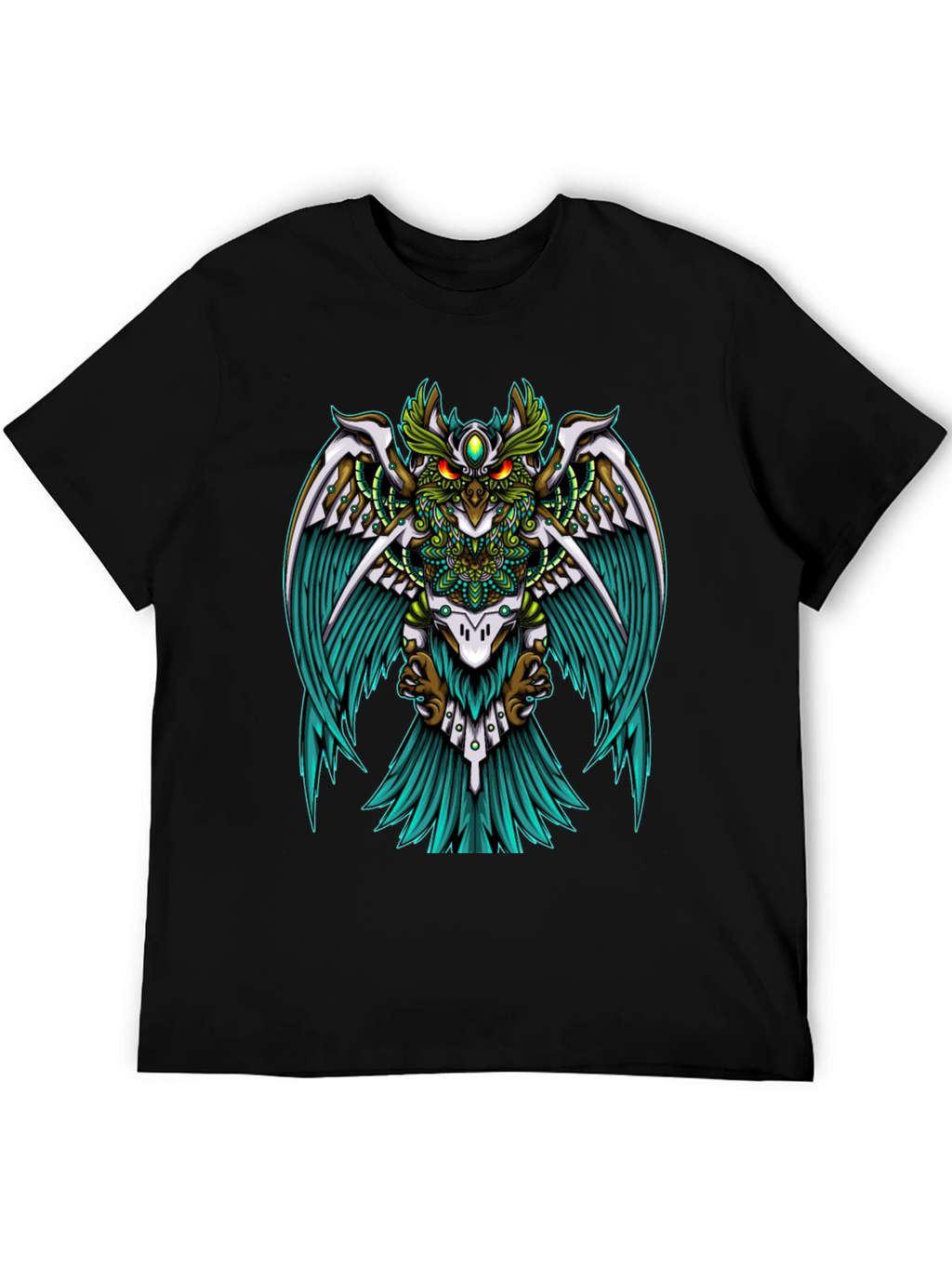 Mystic Owl Graphic Tee - Unisex Black T-Shirt