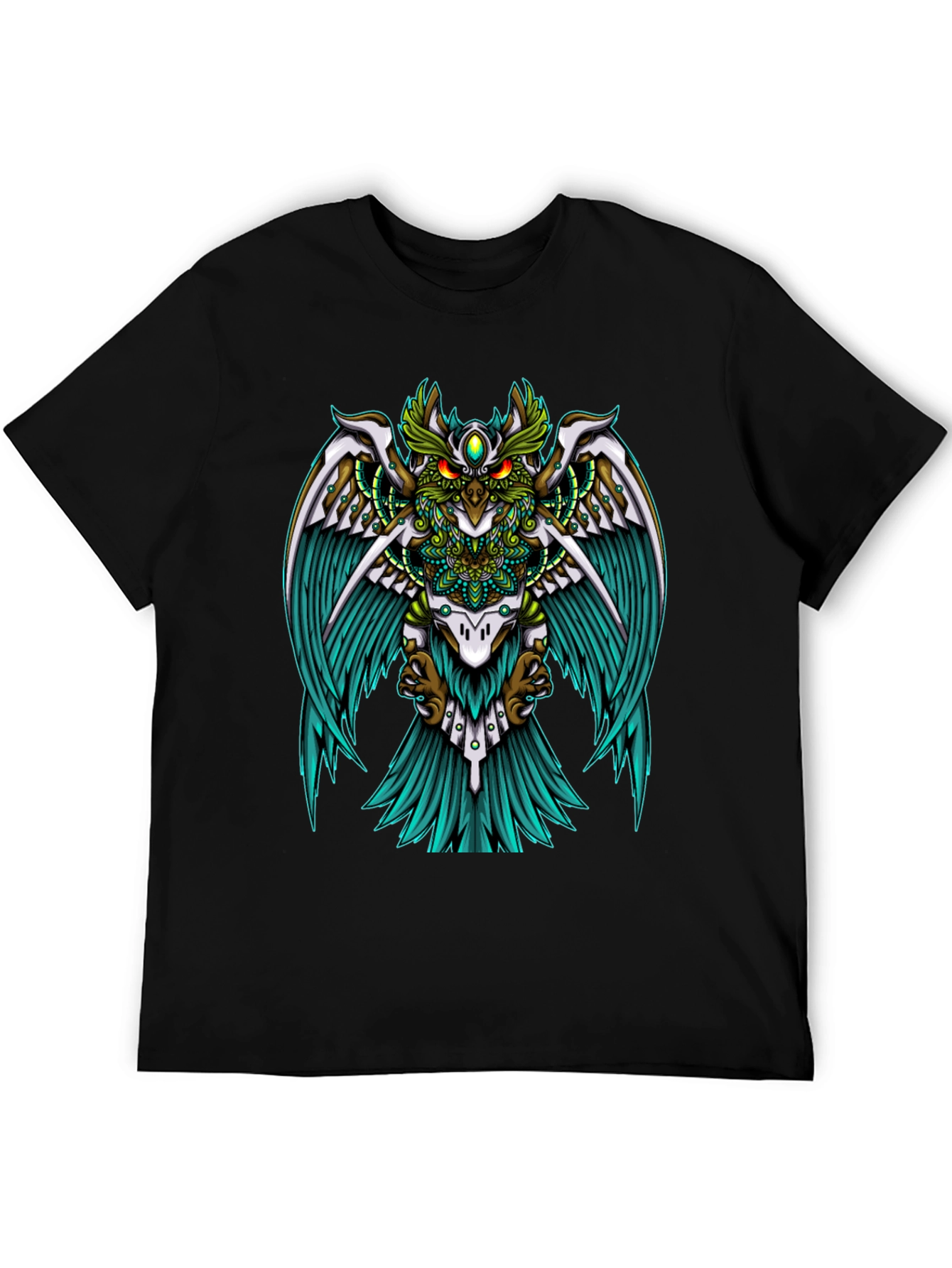 Mystic Owl Graphic Tee - Unisex Black T-Shirt