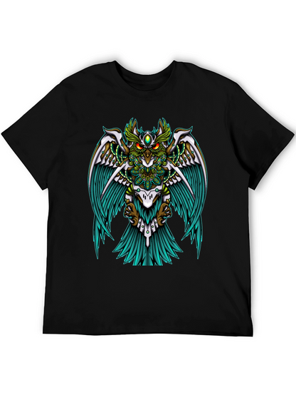 Mystic Owl Graphic Tee - Unisex Black T-Shirt