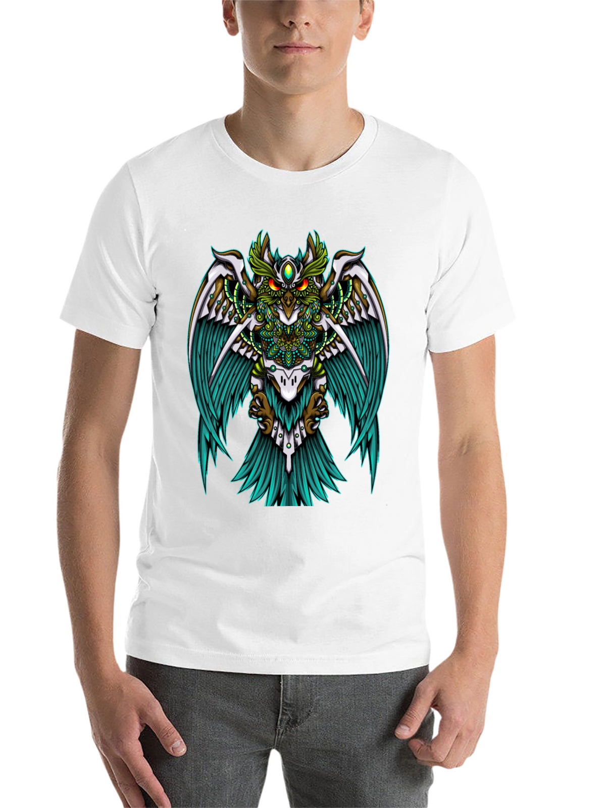Mystic Owl Graphic Tee - Unisex Black T-Shirt