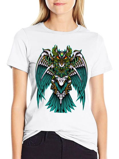 Mystic Owl Graphic Tee - Unisex Black T-Shirt