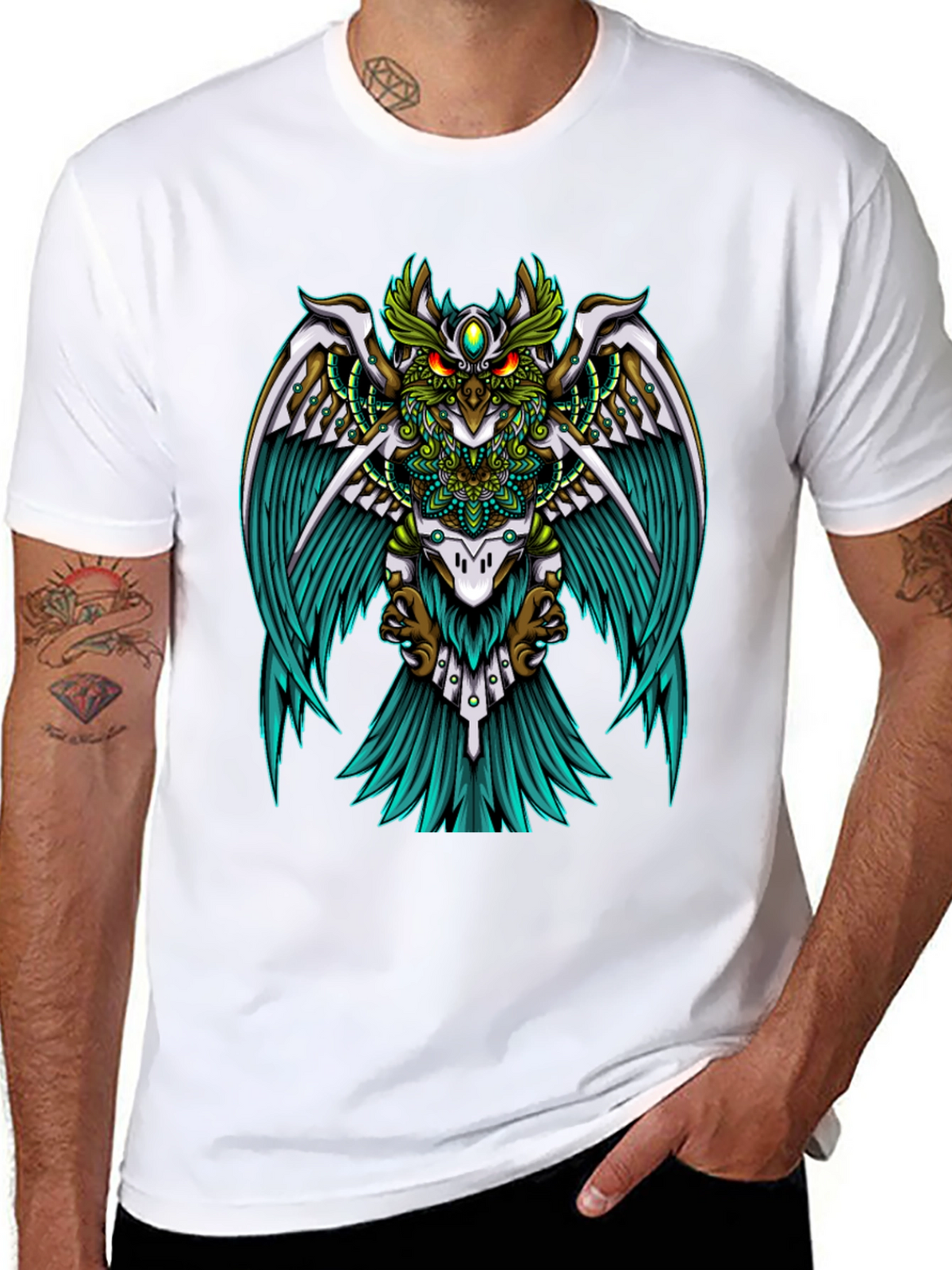 Mystic Owl Graphic Tee - Unisex Black T-Shirt