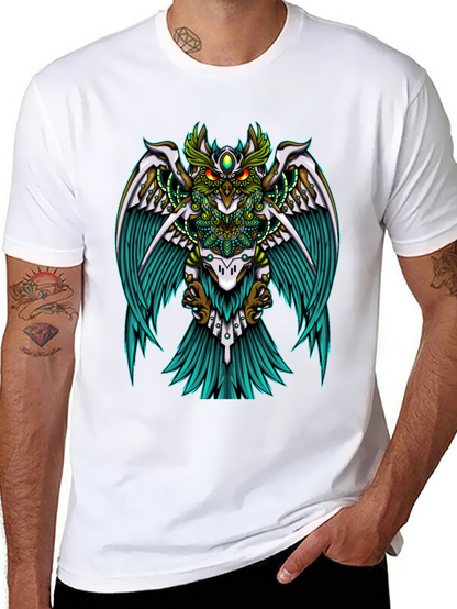 Mystic Owl Graphic Tee - Unisex Black T-Shirt