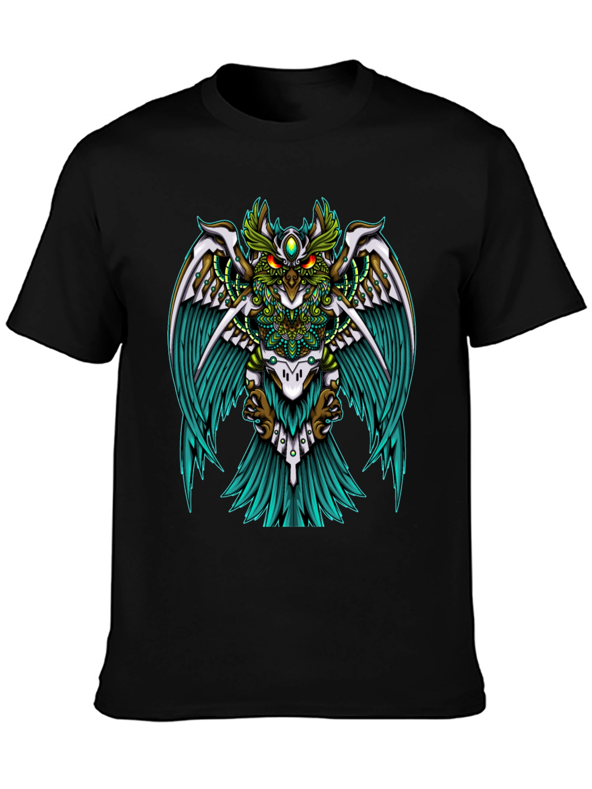 Mystic Owl Graphic Tee - Unisex Black T-Shirt