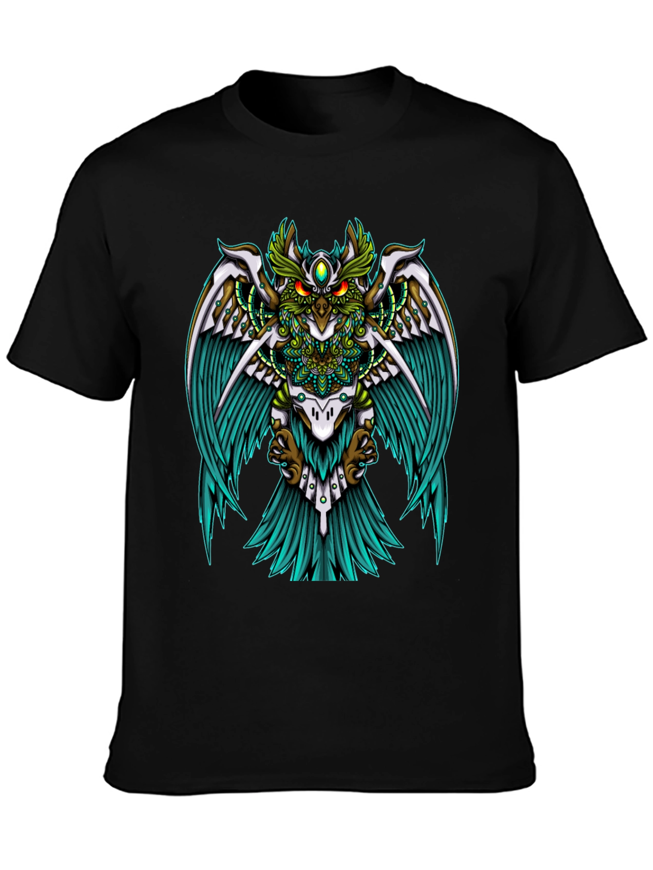 Mystic Owl Graphic Tee - Unisex Black T-Shirt