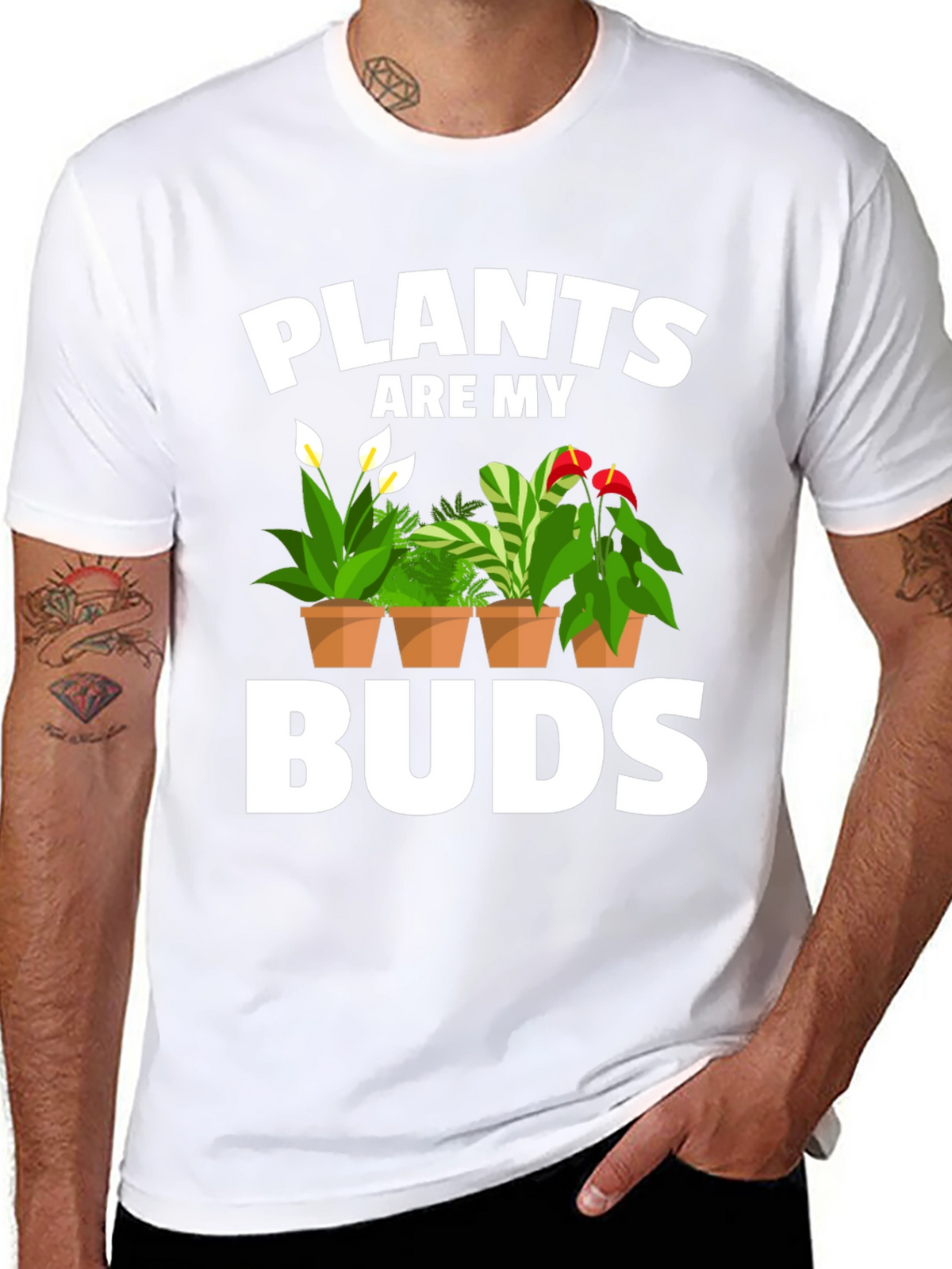 Plants Are My Buds Graphic Tee