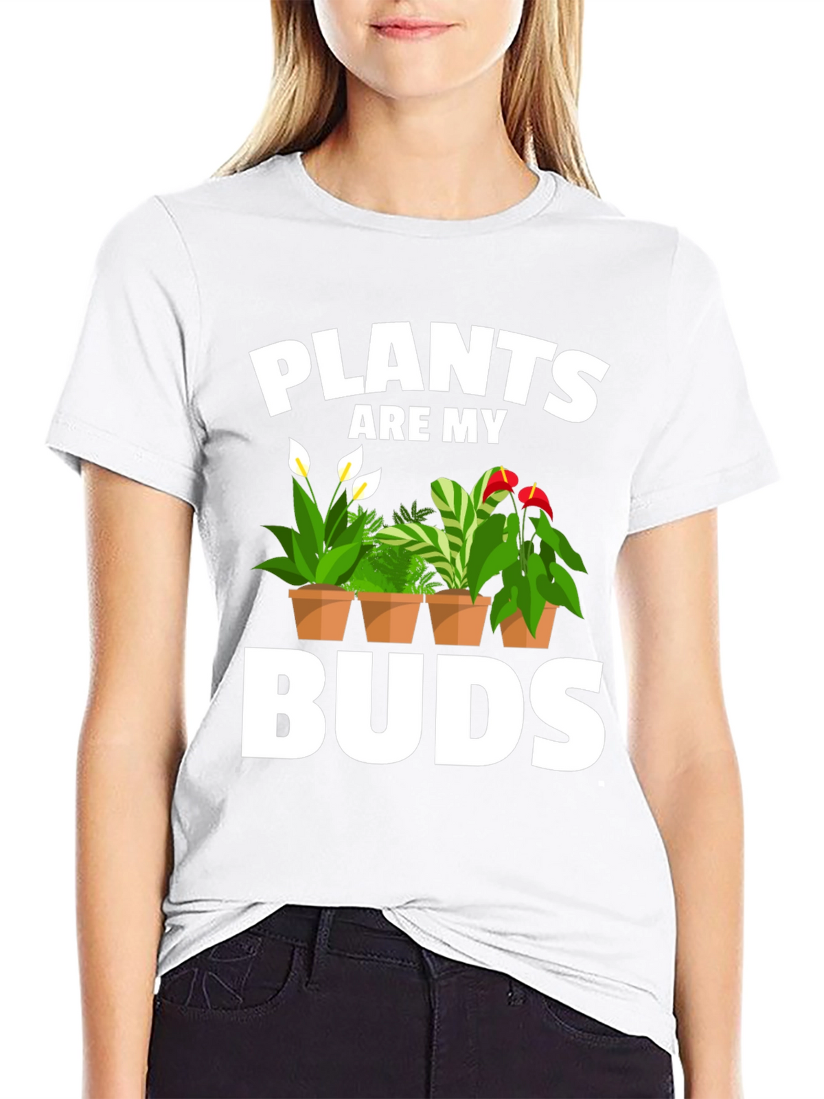 Plants Are My Buds Graphic Tee