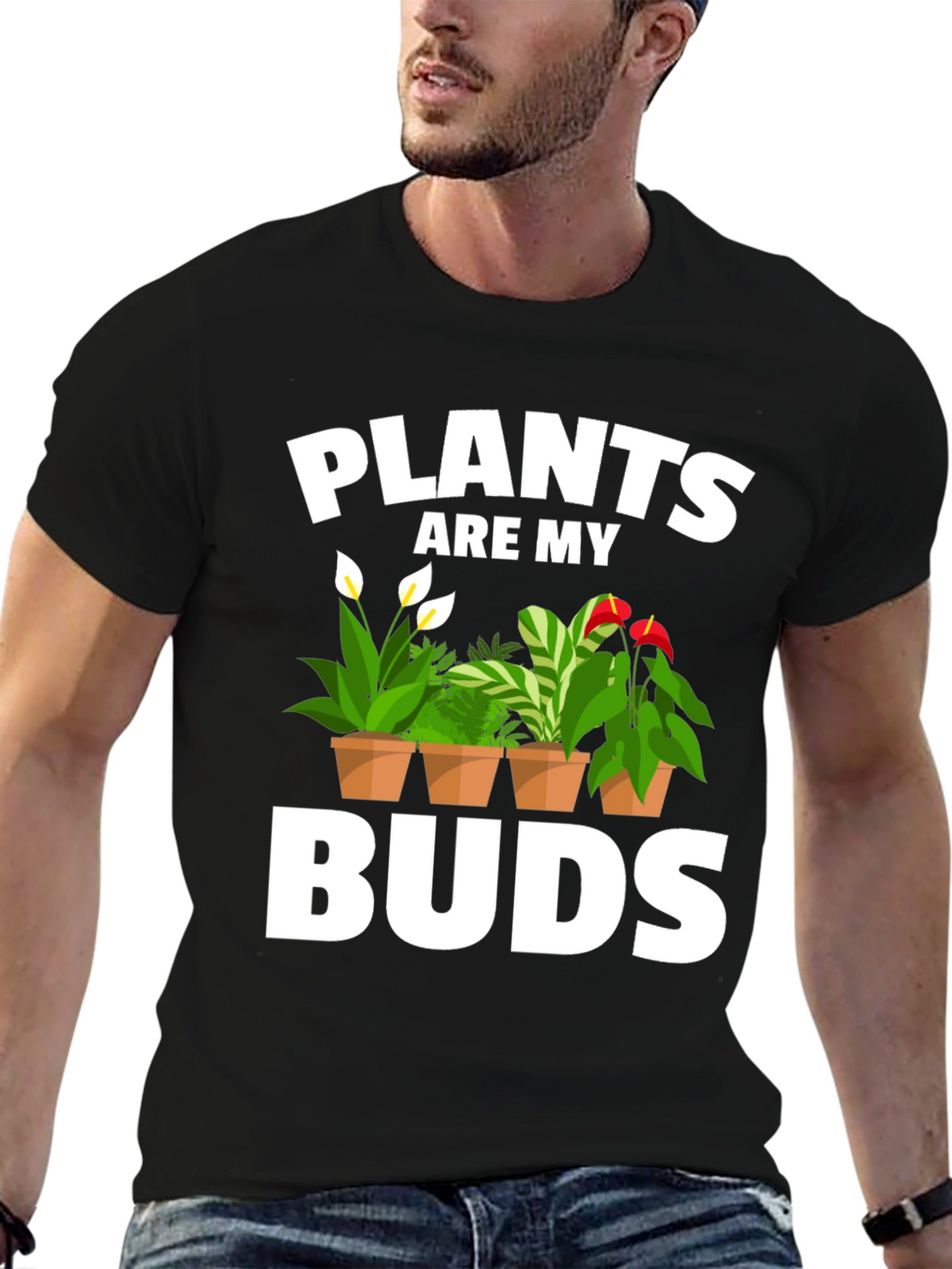 Plants Are My Buds Graphic Tee