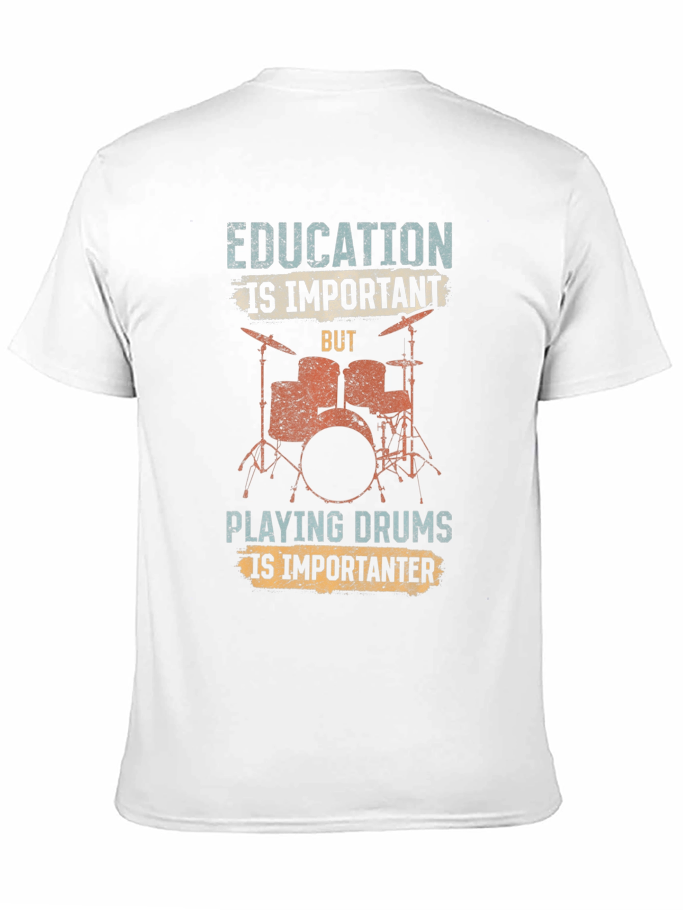 Education is Important Drummer T-Shirt