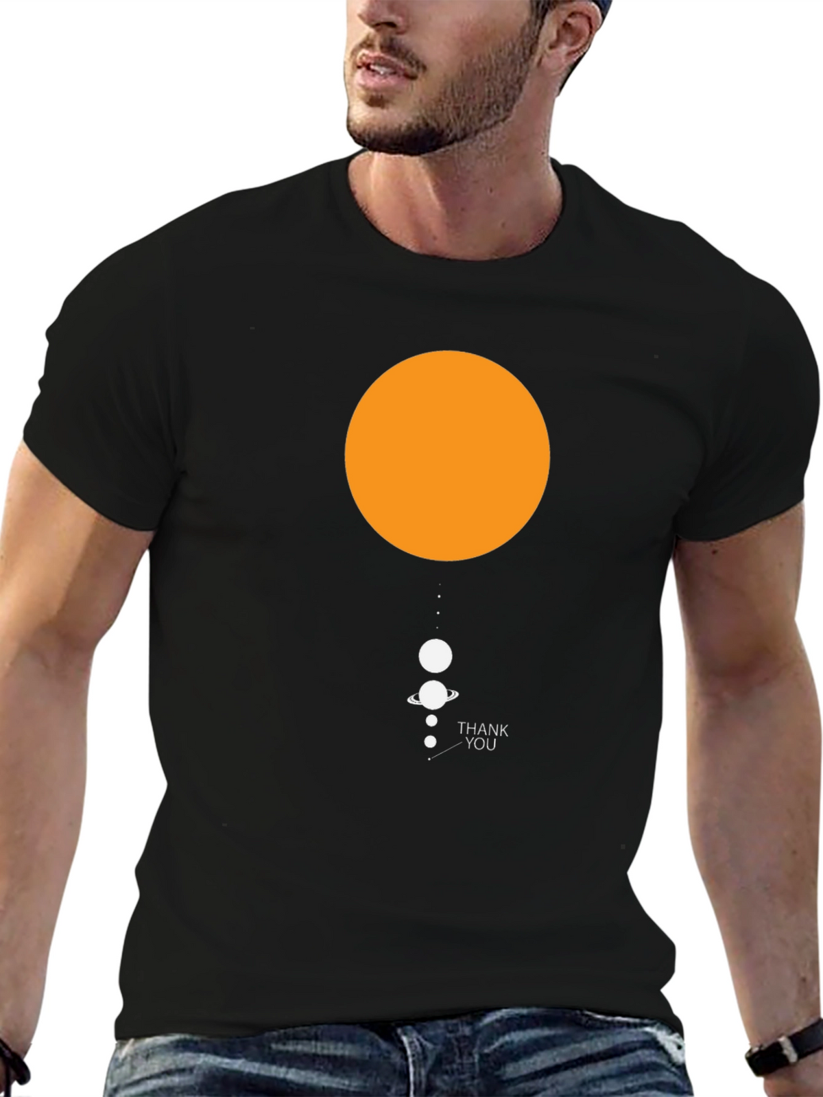 Solar System Thank You T-Shirt - Unique Design