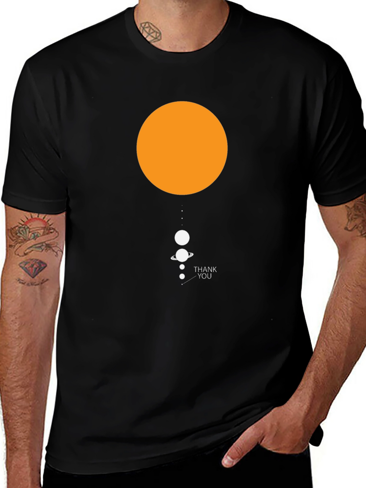 Solar System Thank You T-Shirt - Unique Design