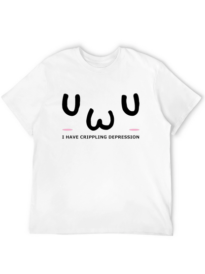 Crippling Depression T-Shirt - Black Graphic Tee