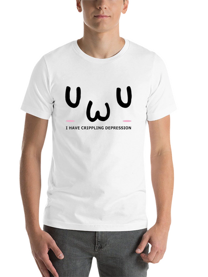 Crippling Depression T-Shirt - Black Graphic Tee