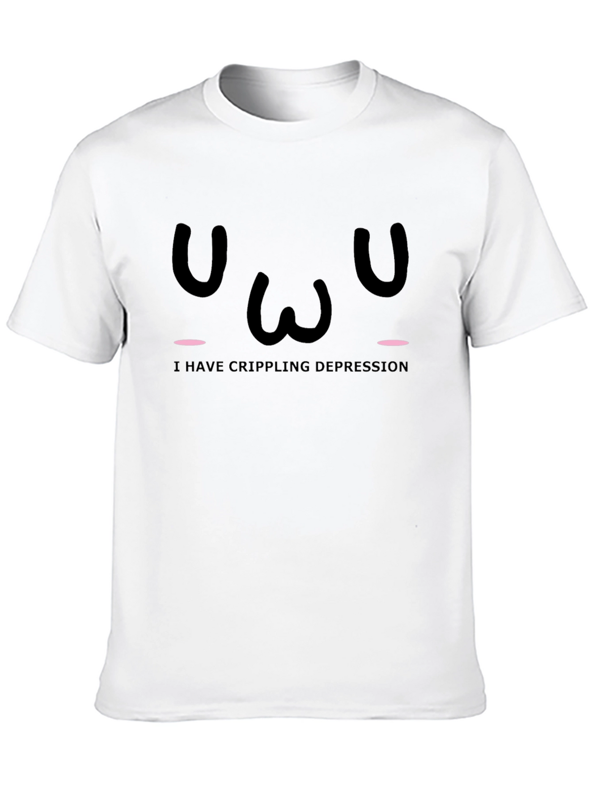 Crippling Depression T-Shirt - Black Graphic Tee