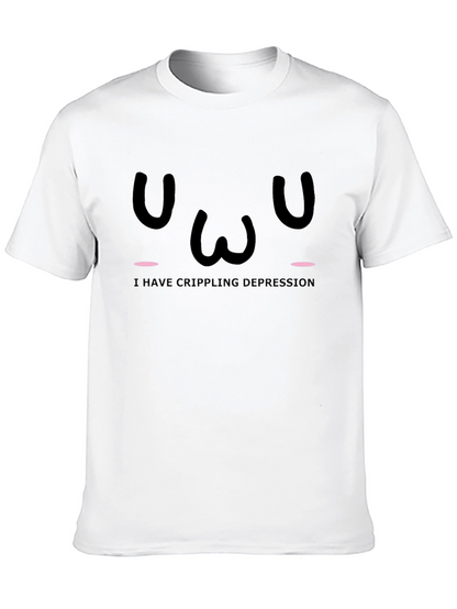 Crippling Depression T-Shirt - Black Graphic Tee