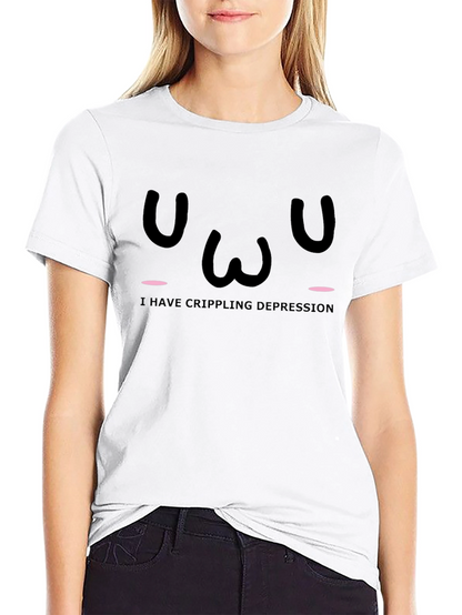 Crippling Depression T-Shirt - Black Graphic Tee