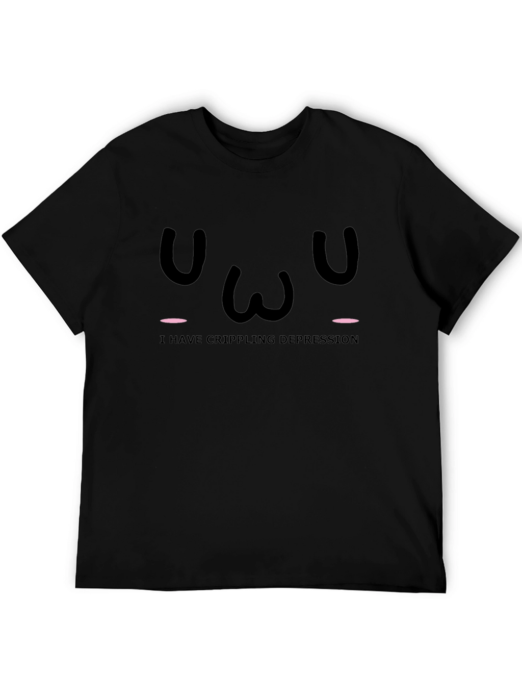 Crippling Depression T-Shirt - Black Graphic Tee
