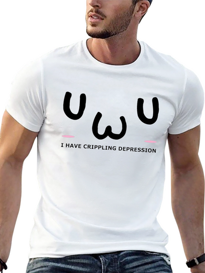 Crippling Depression T-Shirt - Black Graphic Tee