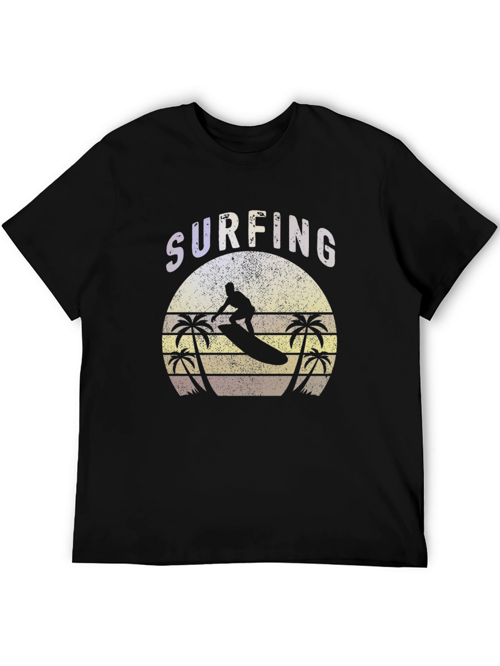Surfing Graphic Tee - Retro Style