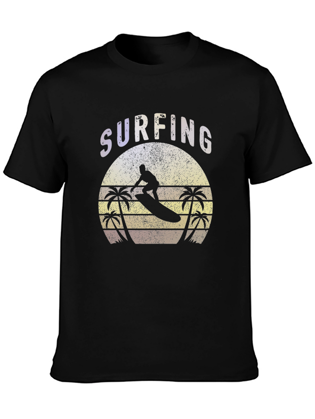 Surfing Graphic Tee - Retro Style