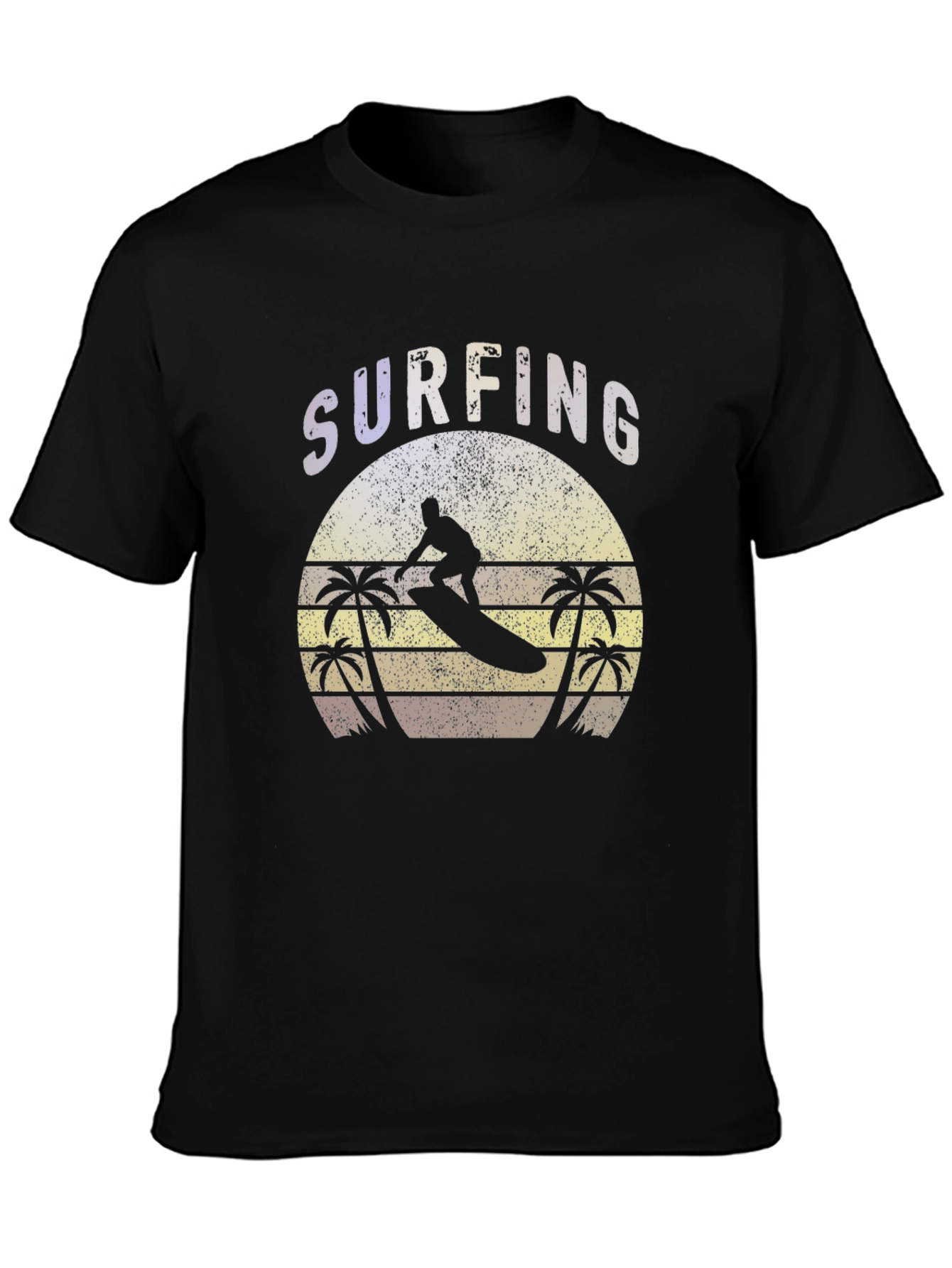 Surfing Graphic Tee - Retro Style