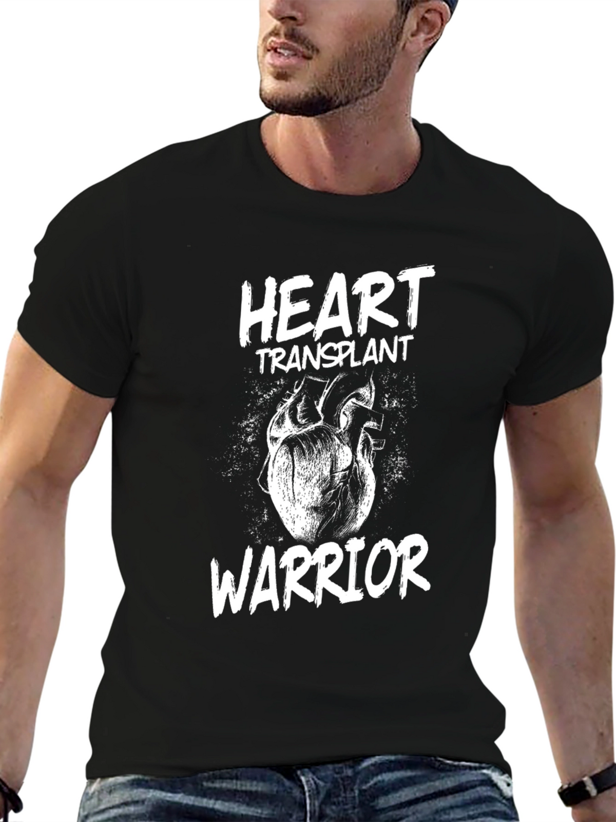Heart Transplant Warrior Graphic T-Shirt