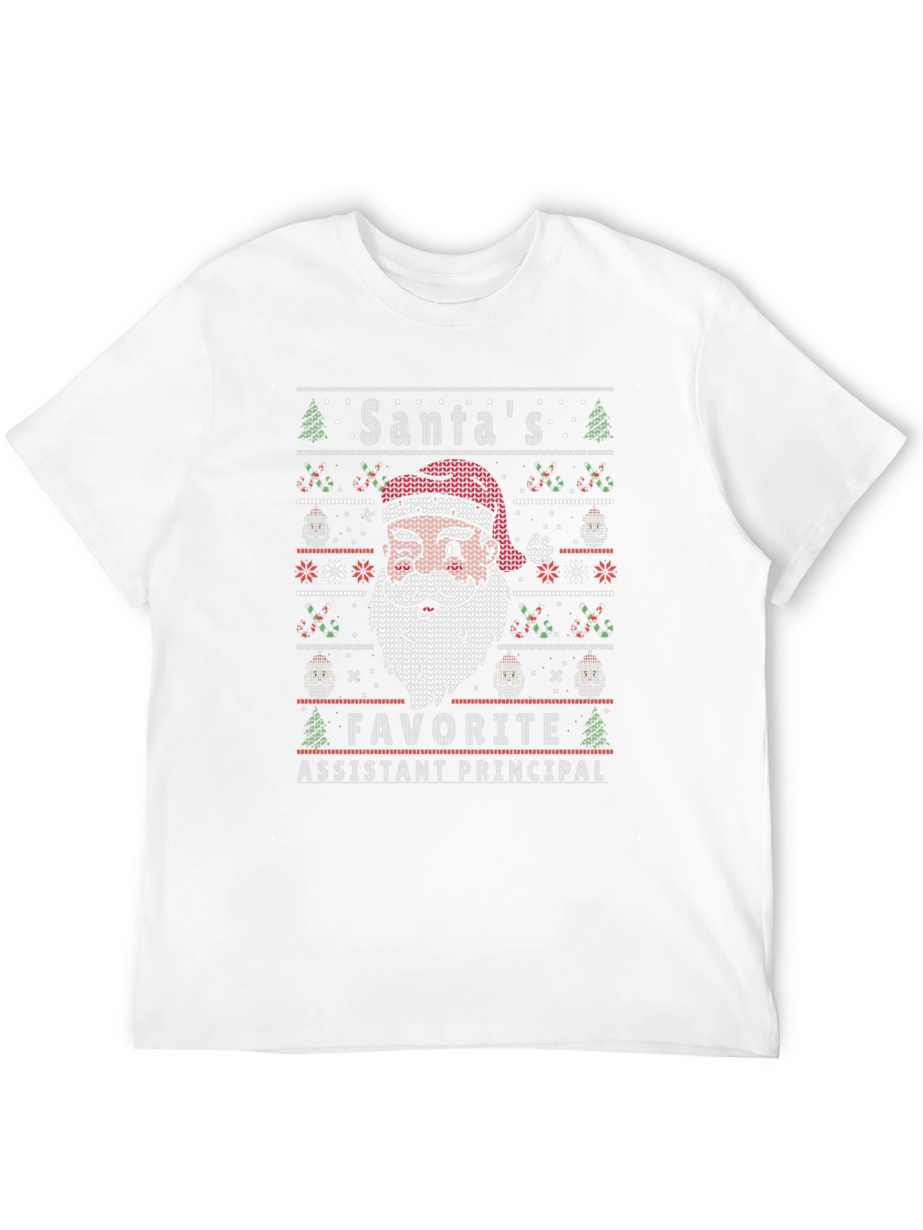 Santas Favorite Assistant Principal Ugly Christmas Sweater T-Shirt