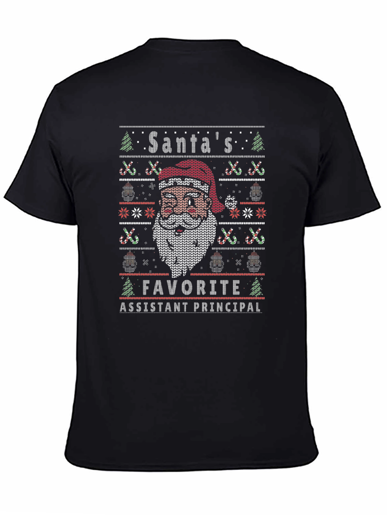 Santas Favorite Assistant Principal Ugly Christmas Sweater T-Shirt