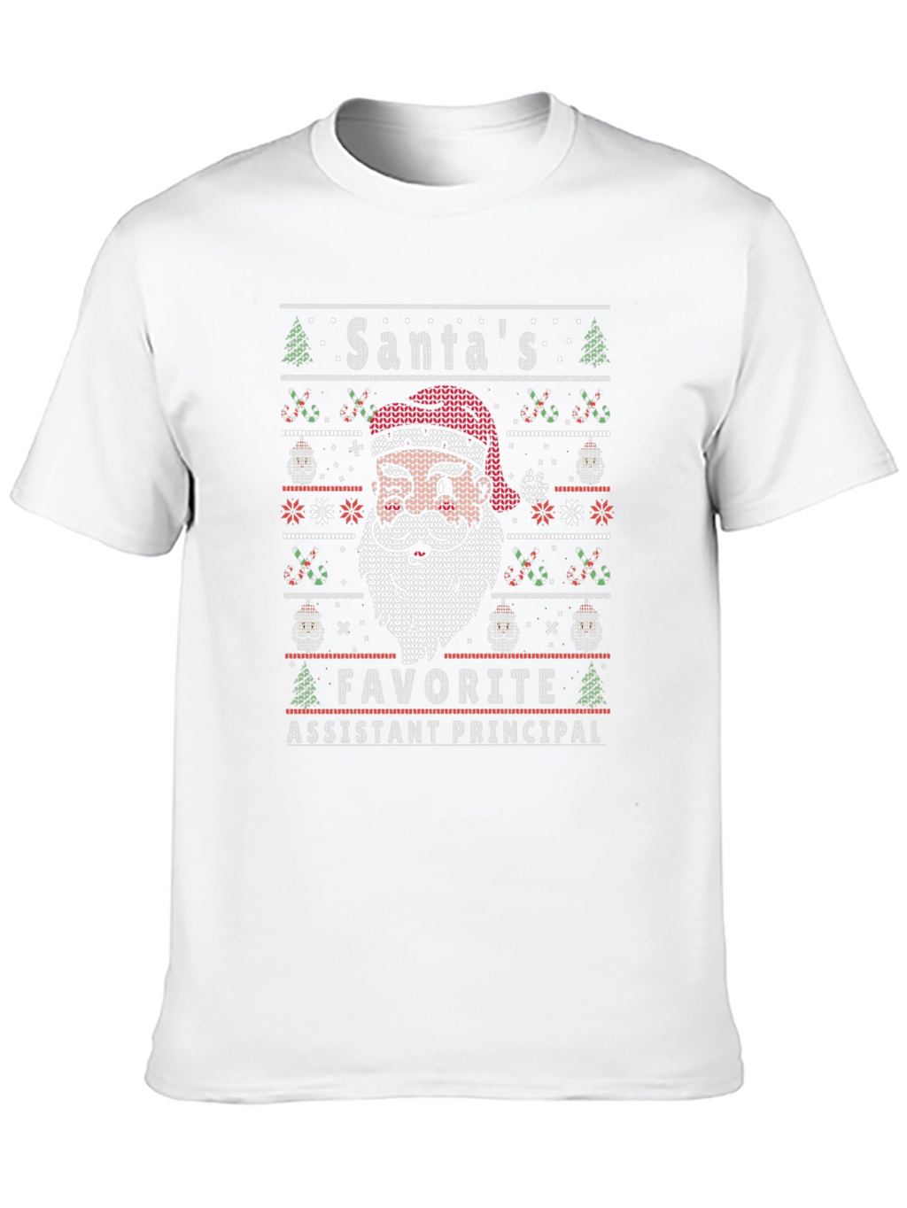 Santas Favorite Assistant Principal Ugly Christmas Sweater T-Shirt