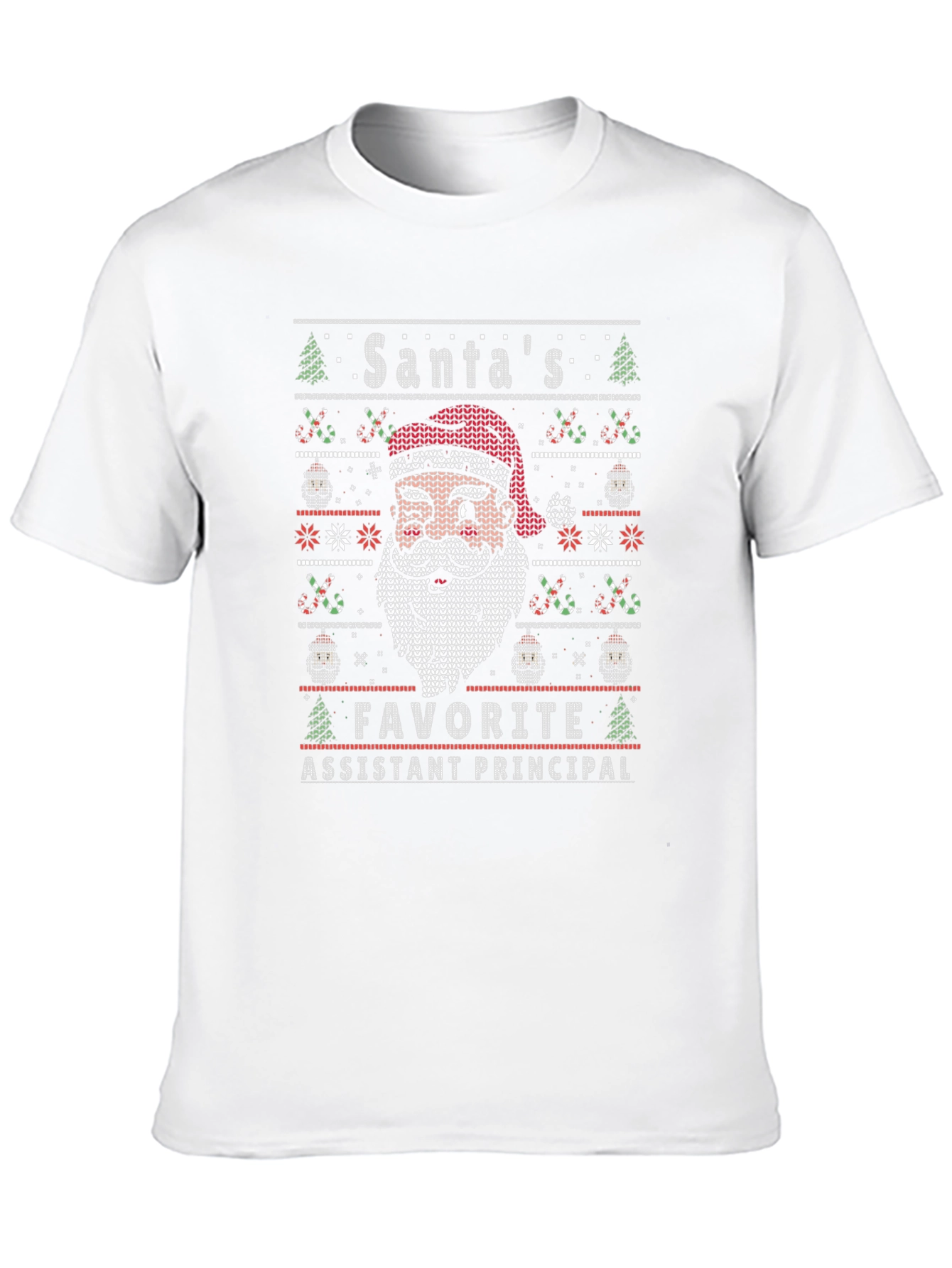 Santas Favorite Assistant Principal Ugly Christmas Sweater T-Shirt