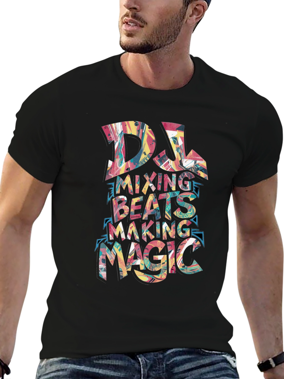 DJ Mixing Beats T-Shirt - Cool Music Lover Tee