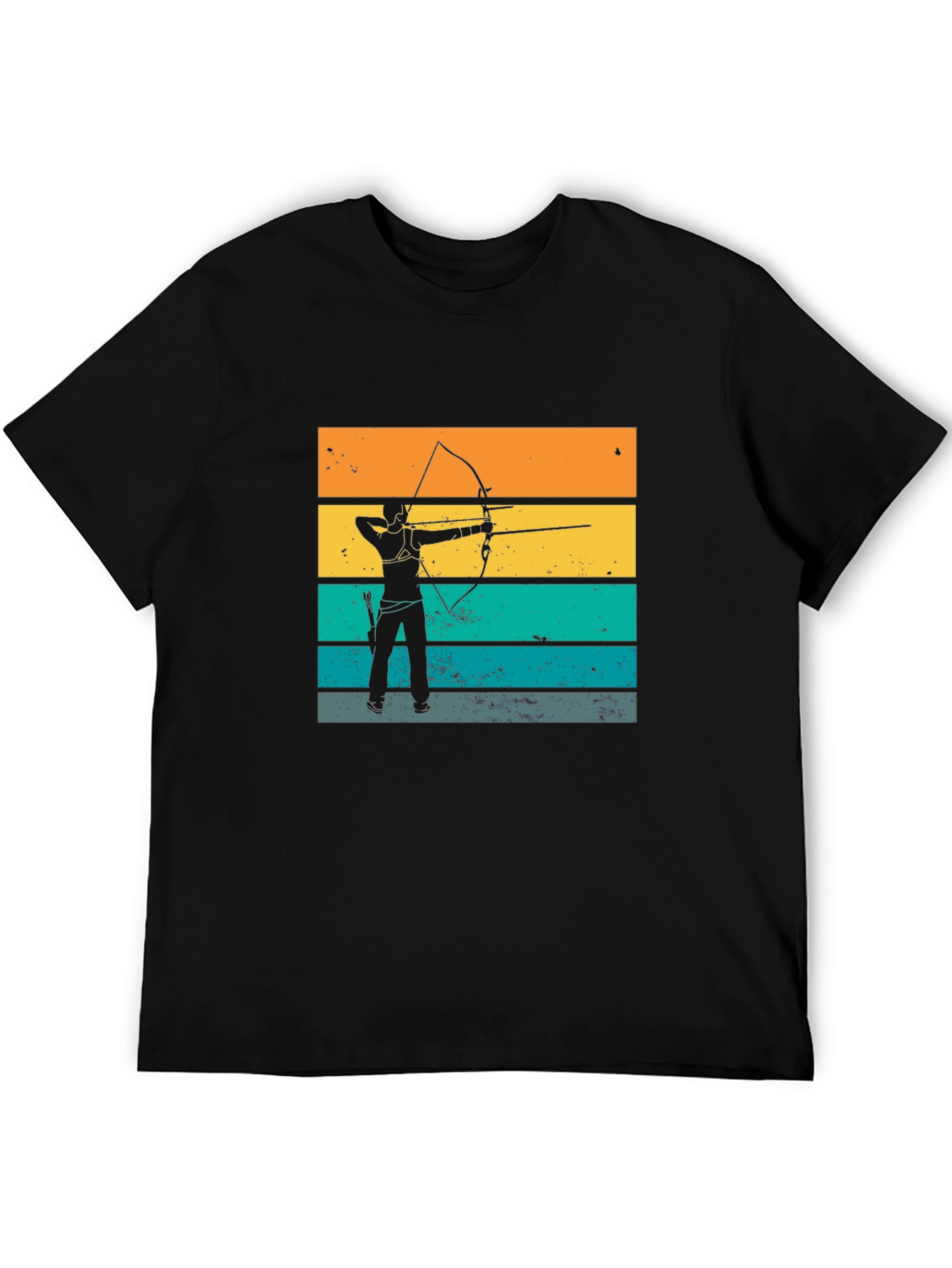 Archery Silhouette T-Shirt - Vintage Style