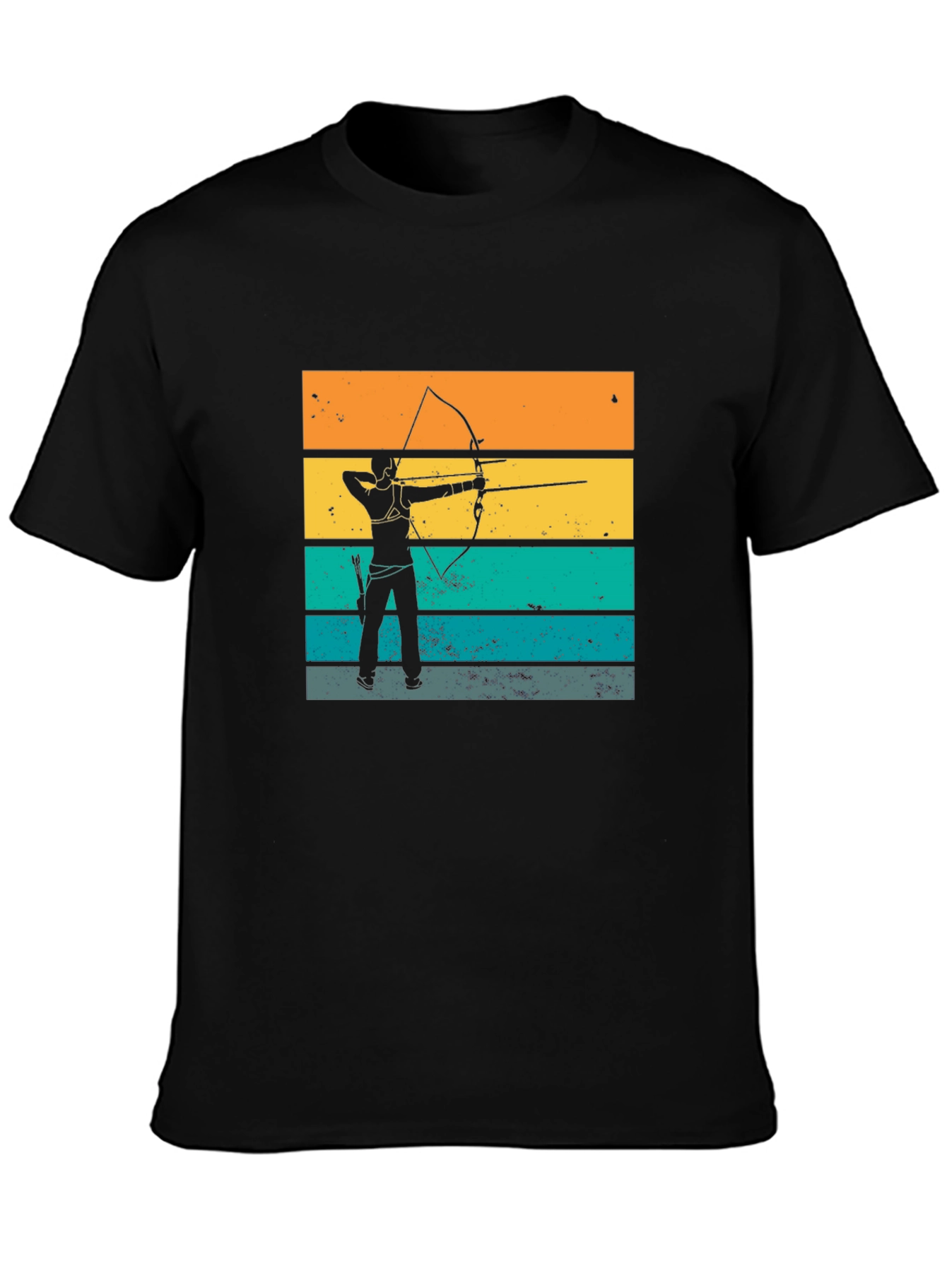 Archery Silhouette T-Shirt - Vintage Style