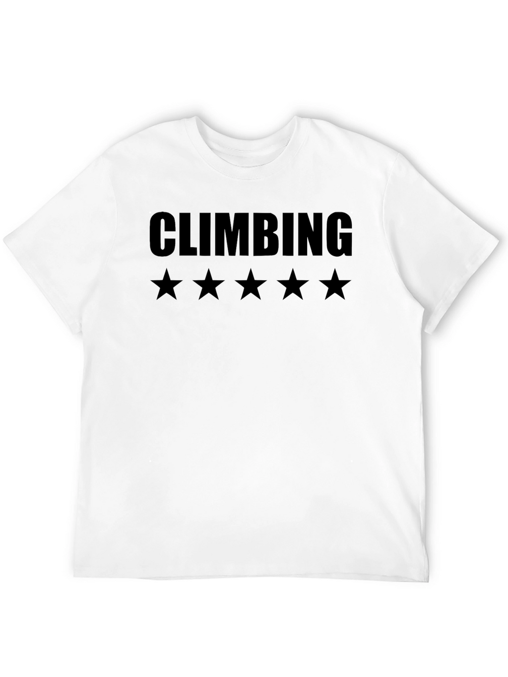 Climbing Five Star T-Shirt - Black