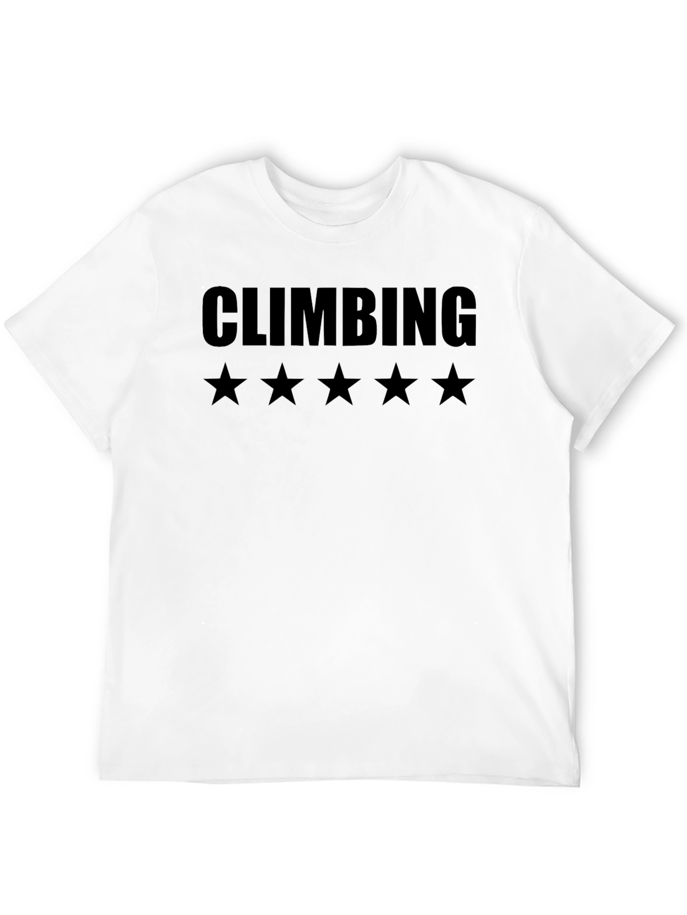 Climbing Five Star T-Shirt - Black