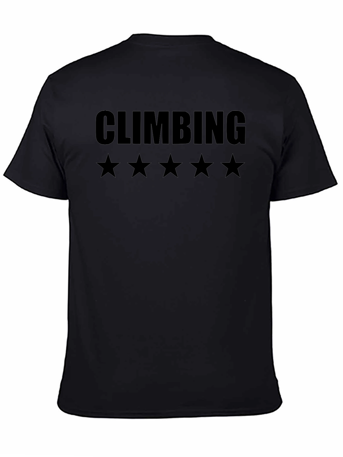Climbing Five Star T-Shirt - Black