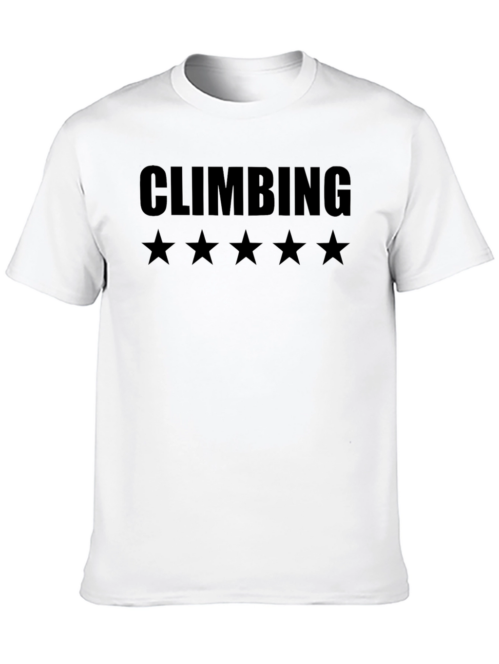 Climbing Five Star T-Shirt - Black